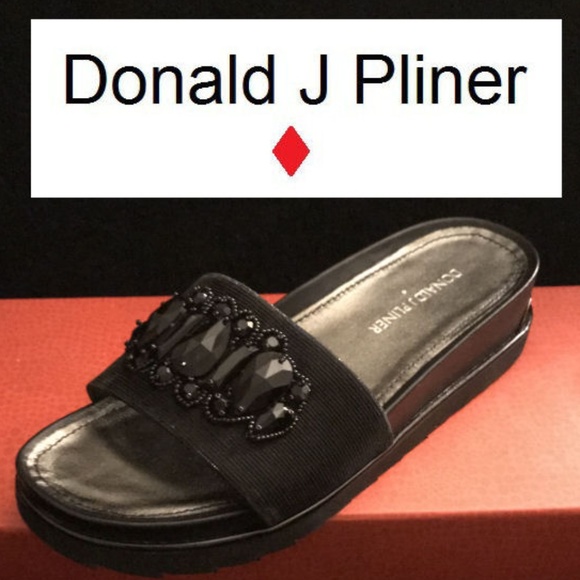Donald J. Pliner Shoes - DONALD J PLINER  "Cava"  in Embellished Black  7M